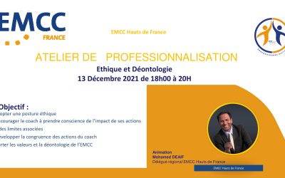 Atelier “Ethique et Déontologie, Cycle de professionnalisation des coachs EMCC, animé par Mohamed DEAIF